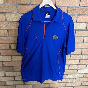 Florida Gators Nike Dri Fit Polo Shirt Short Sleeve Embroidered Logo Size Small